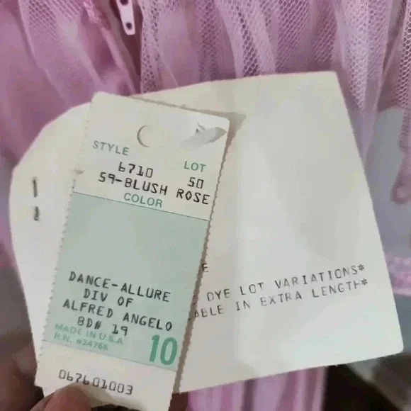 Dance Allure Vintage 70s Cottage Core lace long dress. NWT Blush Rose. … - Picture 13 of 14